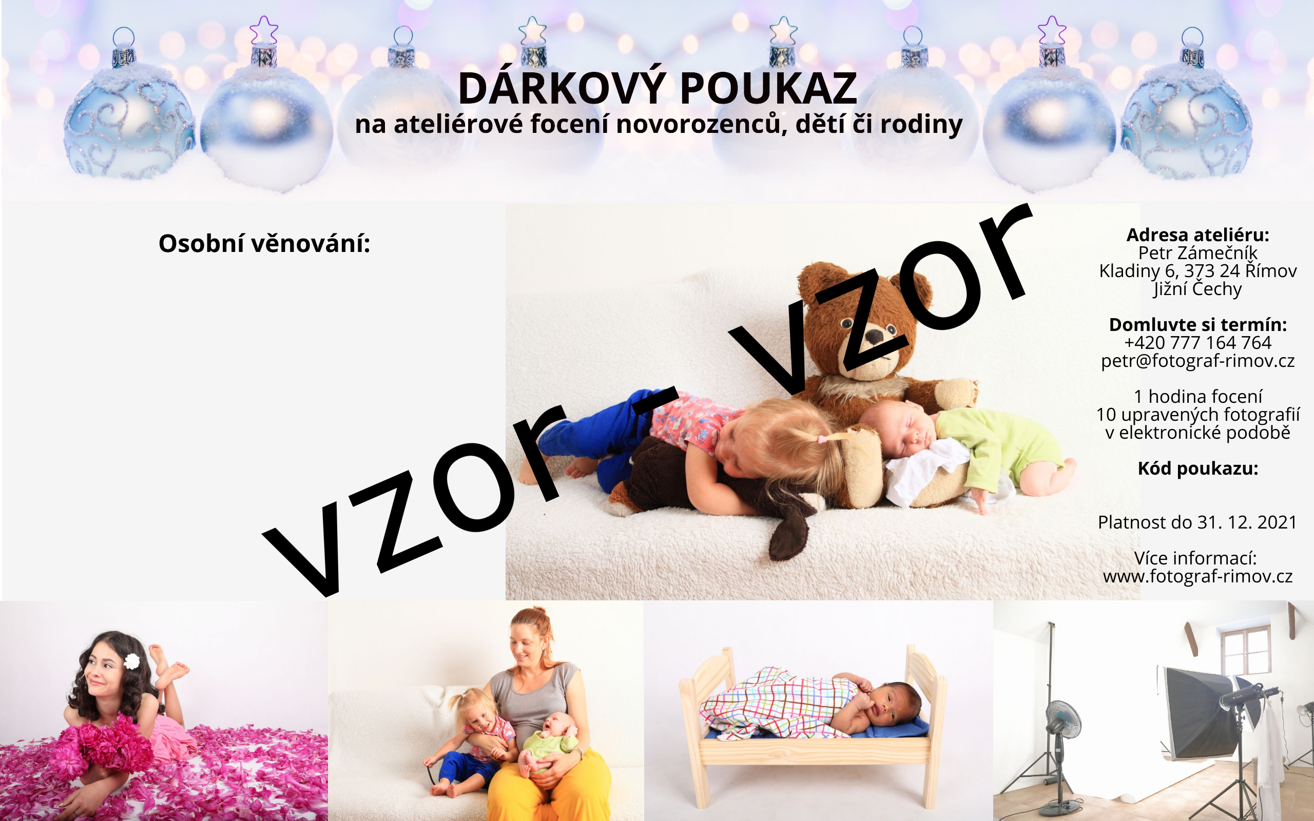 Dárkový poukaz - vzor